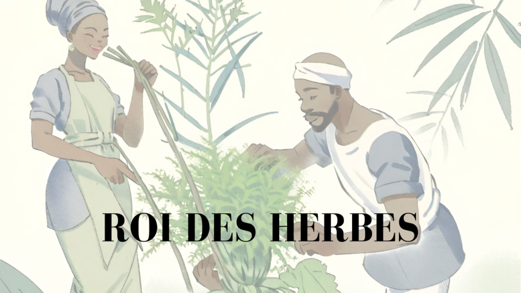 roi des herbes image IA