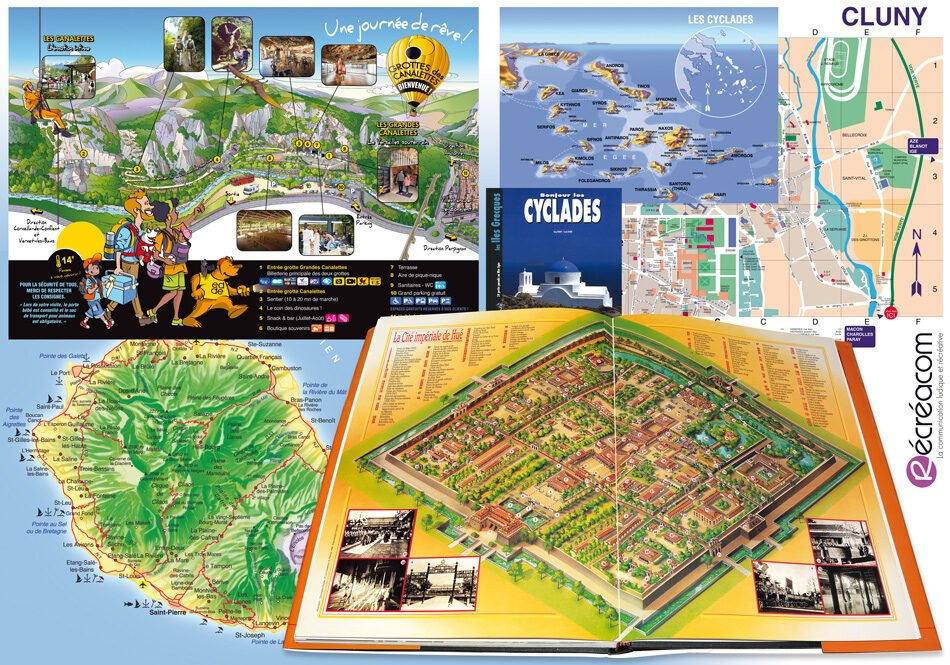 plan touristique illustré