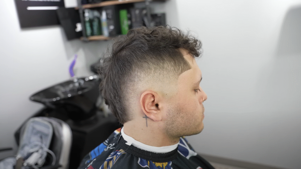 Burst fade mohawk
