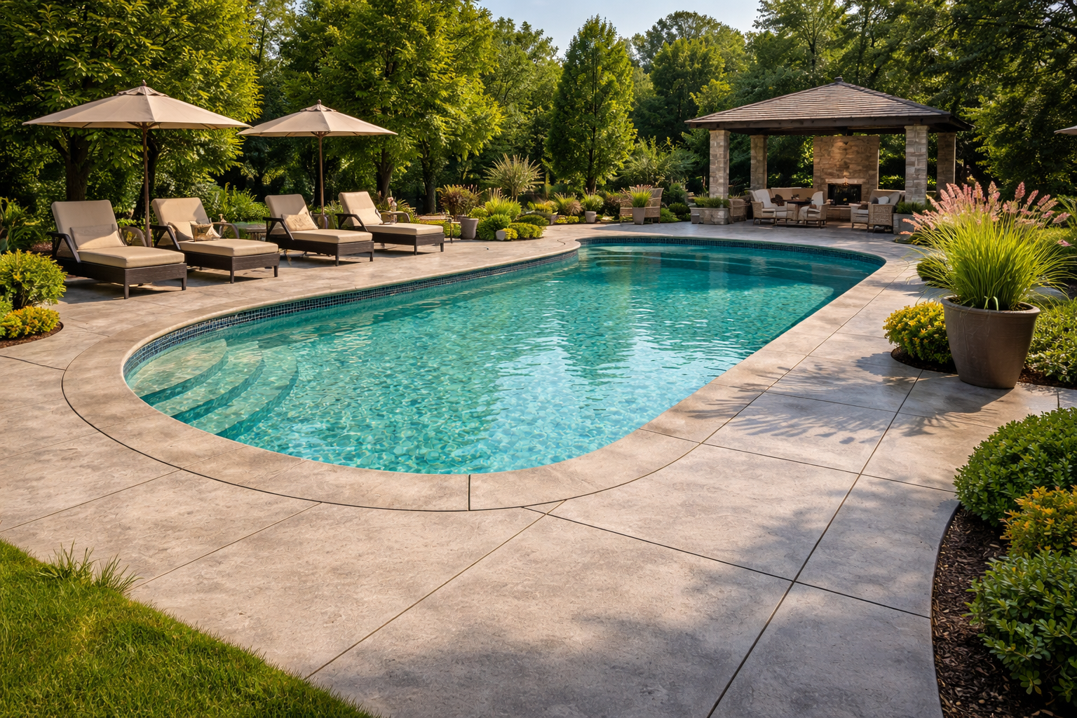 pourtour de piscine en béton ehtymag