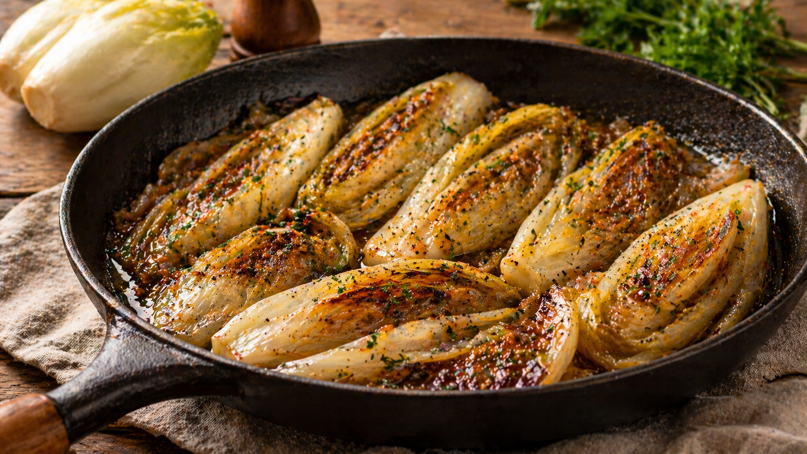 Braiser des endives