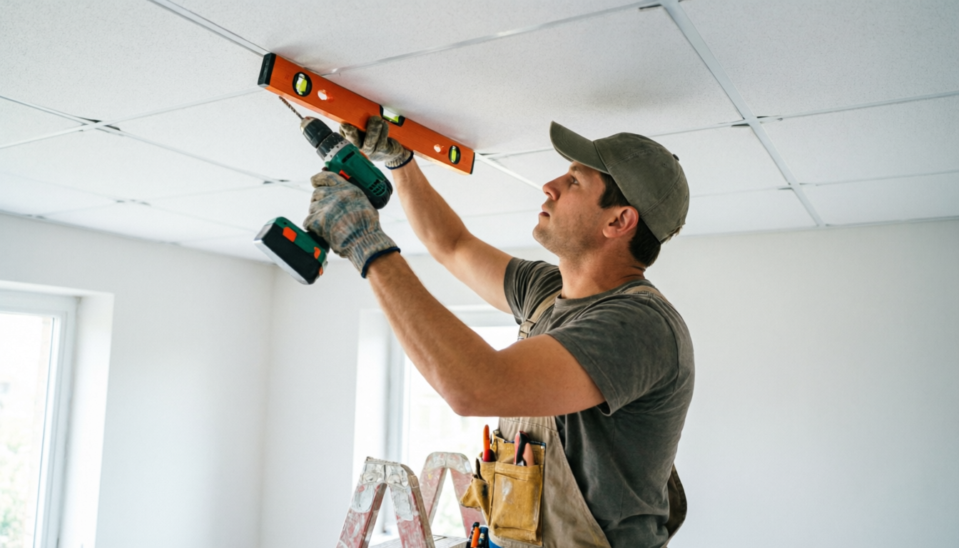 Pose de faux plafond à Wambrechies - ehtymag