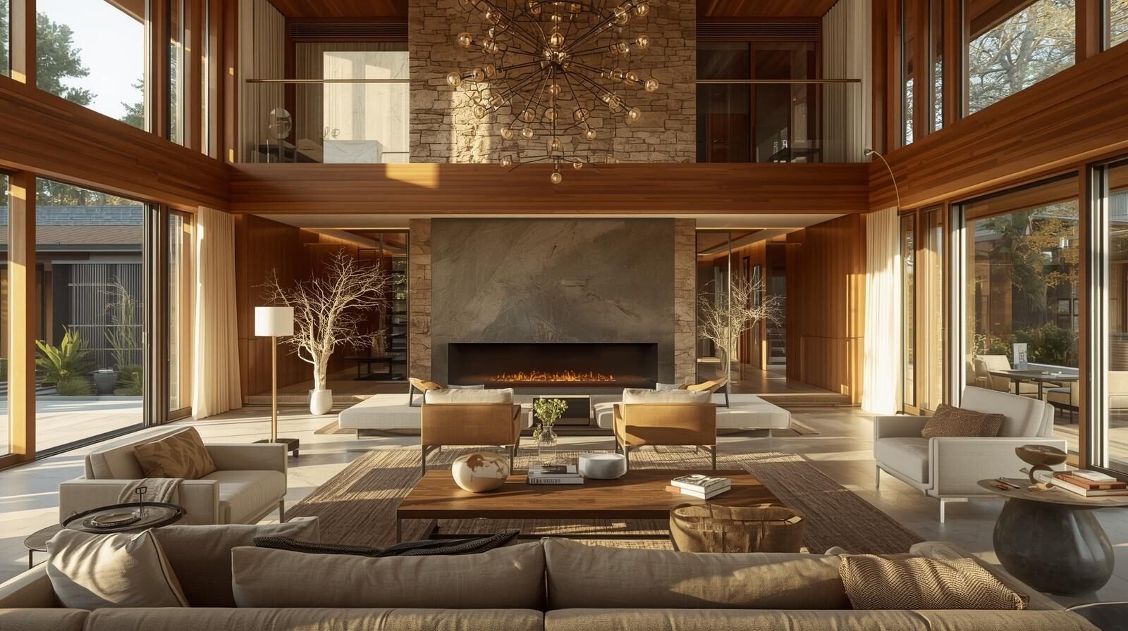 décoration intérieure design avec ambiance naturelle et moderne