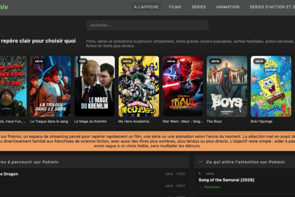 Pokmiv : le site de streaming qui s&rsquo;impose en 2026 après Dotriv